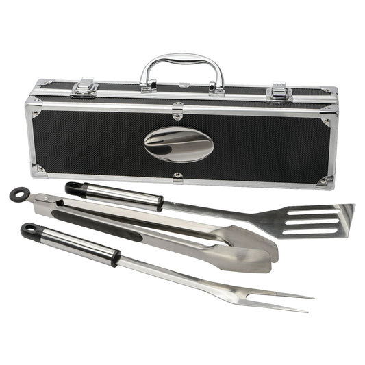 3 Piece BBQ set in Aluminum Case